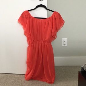 ✨2 for $25✨ Coral sheer open back overlay